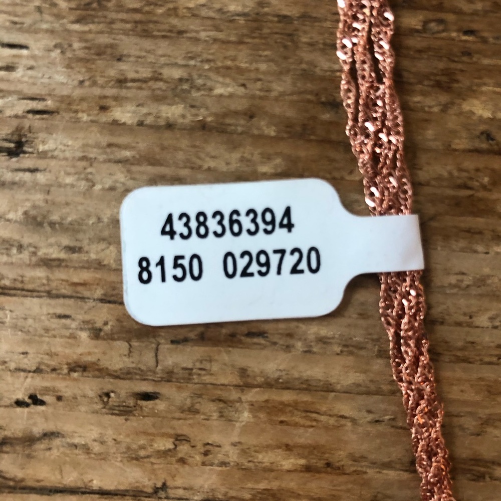 NWT Free People Rose Gold Knot Chain Necklace - Picture 5 of 6